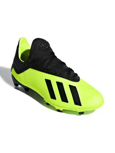 Adidas Originals Kids' X 18.3 Firm Ground "solar Yellow/core Black/solar Yellow" Sneakers In Multi