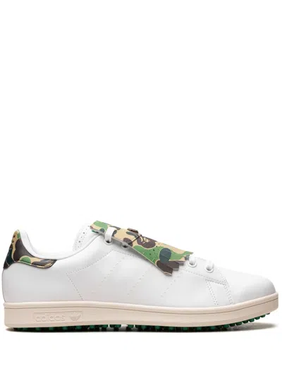 Adidas Originals X A Bathing Ape Stan Smith Golf Shoes In White