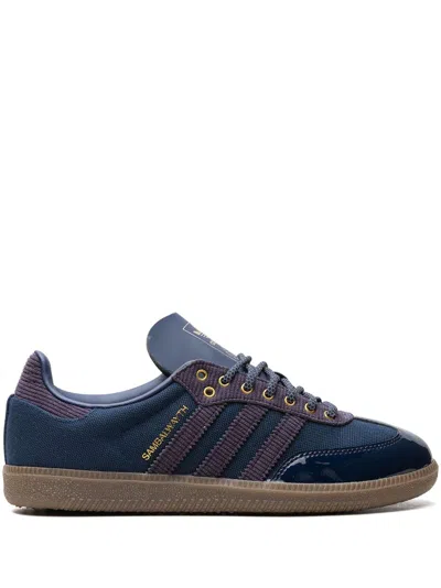 Adidas Originals X Alwayth Samba "college Navy" Sneakers In Blue