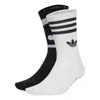 Adidas Originals X Andr Saraiva Mid Crew Socks 'black White' In Multi