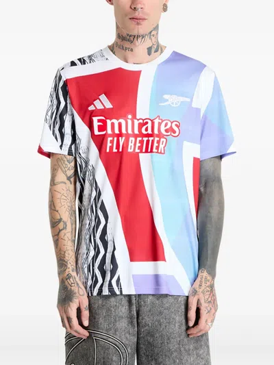 Adidas Originals X Arsenal's 24/25 Warm-up T-shirt In Blue