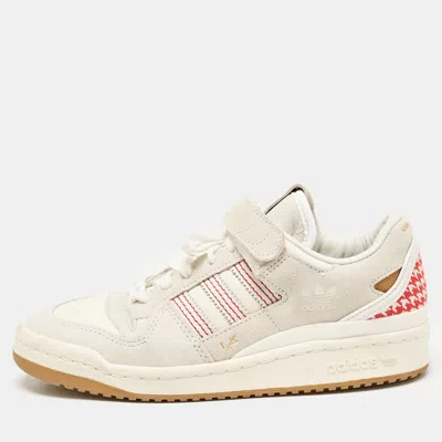 Pre-owned Adidas Originals X Arwa Al Banawi Multicolor Canvas And Suede Forum 84 Low Sneakers Size 38 2/3