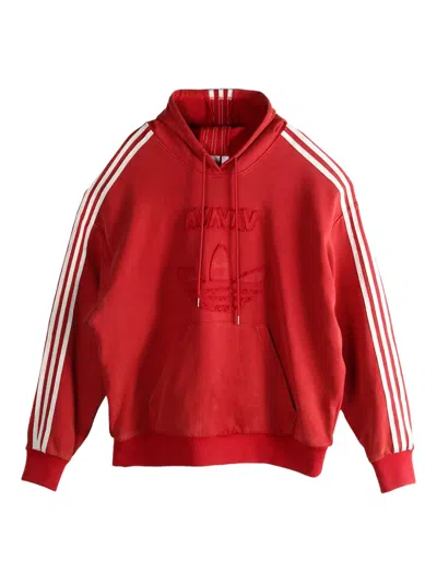 Adidas Originals X Avavav Appliqué-logo Hoodie In Red