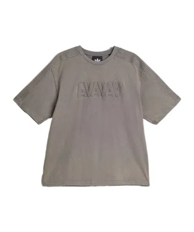 Adidas Originals X Avavav Embossed-logo T-shirt In Brown
