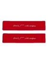 Adidas Originals X Avavav Logo-embroidered Headband Set In Red