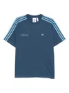 Adidas Originals X Avavav Logo-embroidered T-shirt In Blue