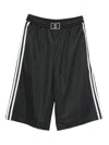 Adidas Originals X Avavav Logo Stripe Shorts In Black