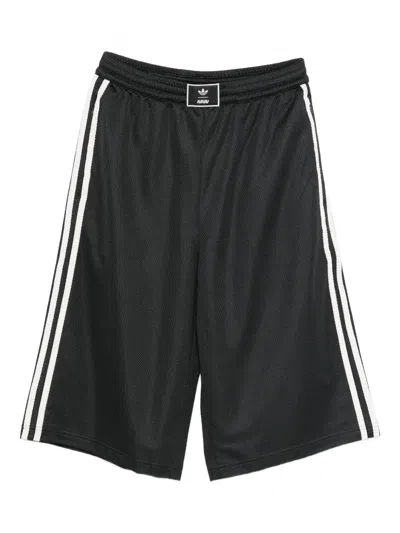 Adidas Originals X Avavav Logo Stripe Shorts In Black