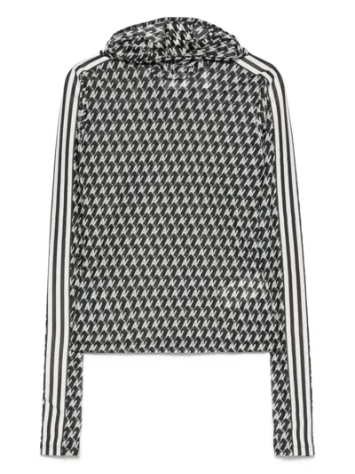 Adidas Originals X Avavav Mesh Hoodie In Black