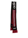 Adidas Originals X Avavav Souvenir Striped Fringed Scarf In Black