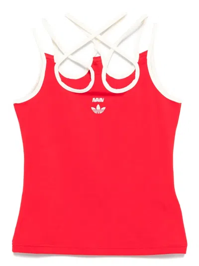 Adidas Originals X Avavav Strappy Tank Top In Red