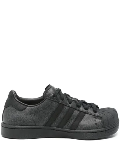 Adidas Originals X Avavav Superstar Leather Sneakers In Black