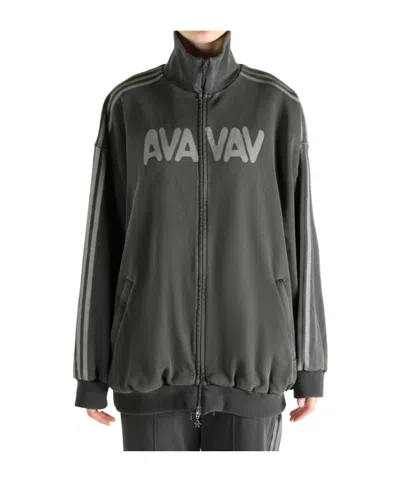 Adidas Originals X Avavav Terry Zip-up Track Jacket In Green