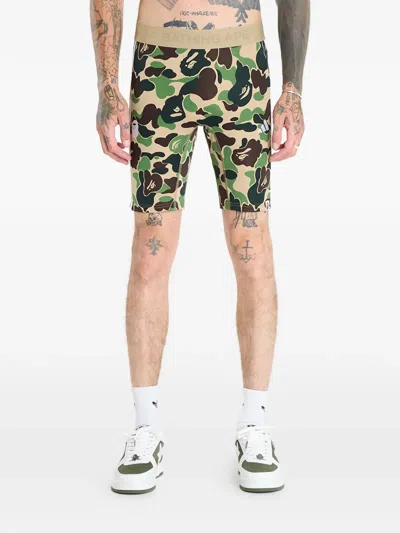 Adidas Originals X Bape Fb Camouflage Stripe Shorts In Multi