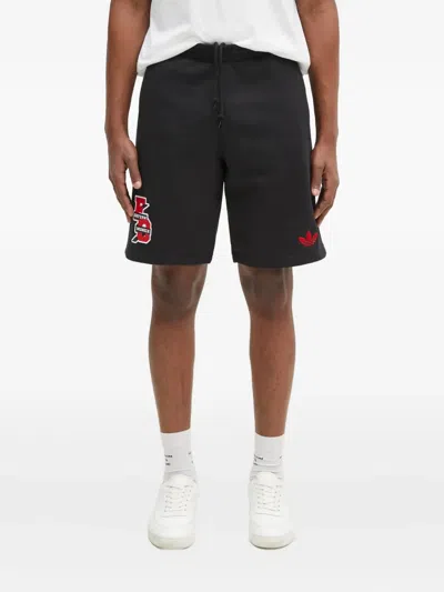 Adidas Originals X Bayern Munich Logo-embroidered Shorts In Black