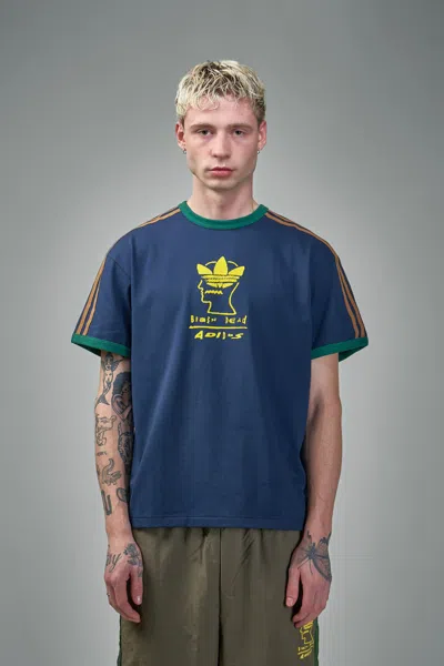 Adidas Originals X Brain Dead Brain Dead Tee In Blue