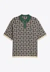 ADIDAS ORIGINALS X BRAIN DEAD CHECKERED KNIT POLO T-SHIRT
