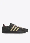 Adidas Originals Brain Dead Forest Hills Leather-trimmed Textured-suede Sneakers In Green