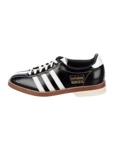 Pre-owned Adidas Originals X Brain Dead Leather Slippers In Black