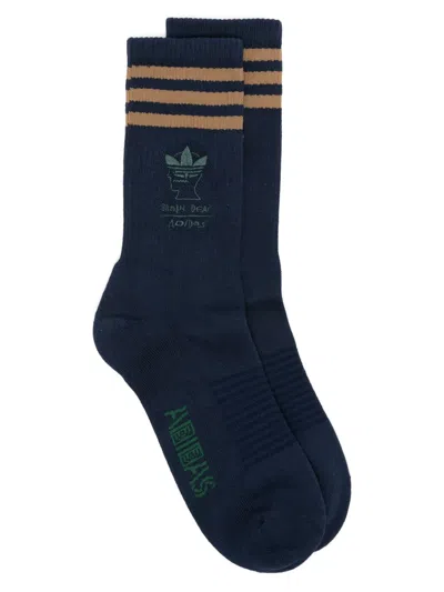 ADIDAS ORIGINALS X BRAIN DEAD LOGO-EMBROIDERED SOCKS