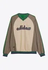 Adidas Originals X Brain Dead Logo Print Long-sleeved T-shirt In Brown