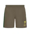 Adidas Originals X Brain Dead Emblem-embroidered Shorts In Green