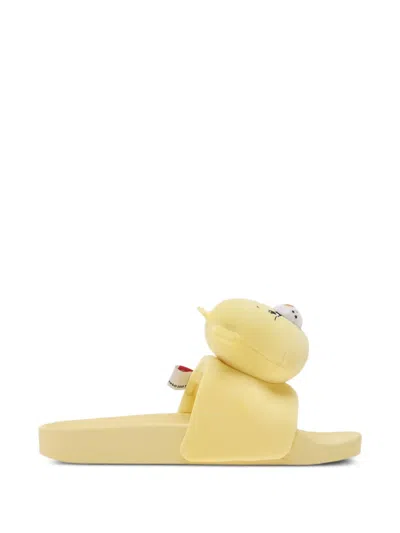 Adidas Originals X Care Bears X Adidas Adilette Slides In Yellow