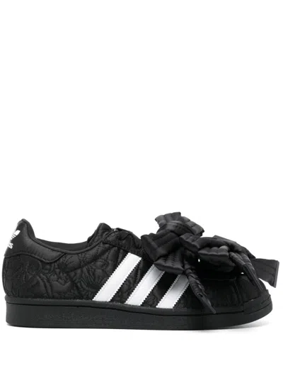 Adidas Originals X Caroline Hu Superstar Sneakers In Black