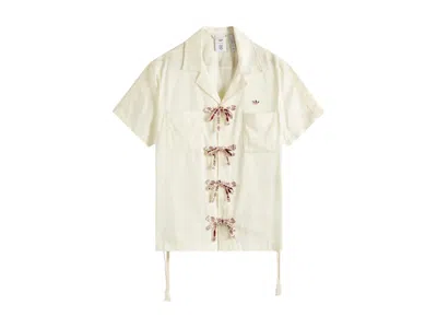 Pre-owned Adidas Originals X Clot Bowling Shirt In Cream White