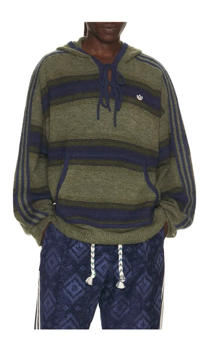 Adidas Originals X Clot By Edison Chen Baja Hoodie In Blue