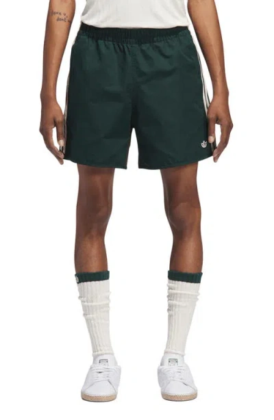 Adidas Originals X Clot By Edison Chen Colorblock Cotton & Nylon Athletic Shorts In Green