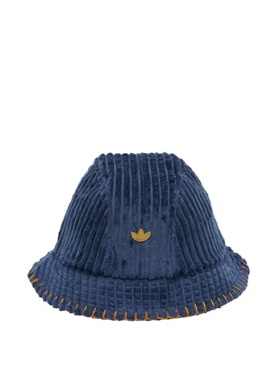 Adidas Originals X Clot By Edison Chen Corduroy Bucket Hat In Blue
