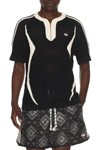 Adidas Originals X Clot By Edison Chen Knit Jersey In Black