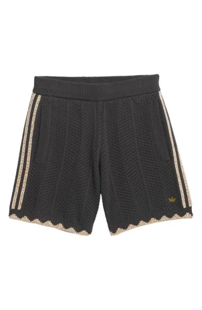 Adidas Originals X Clot By Edison Chen Knit Shorts In Black