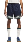 Adidas Originals X Clot By Edison Chen Woven & Knit Shorts In Blue