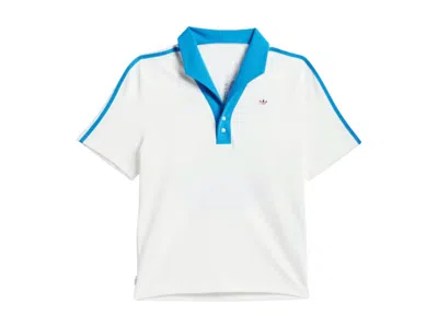 Pre-owned Adidas Originals X Clot Edison Chen Pique Polo Shirt In Core White