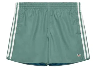 Pre-owned Adidas Originals X Clot Edison Chen Sprinter Shorts In Teal Green