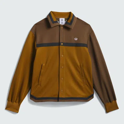 Pre-owned Adidas Originals X Clot Edison Chen Warmup Jacket In Brown Oxide
