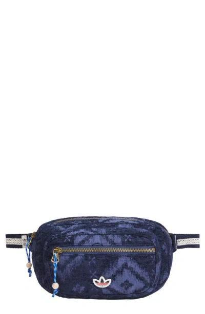 Adidas Originals X Clot Ikat Jacquard Belt Bag In Blue