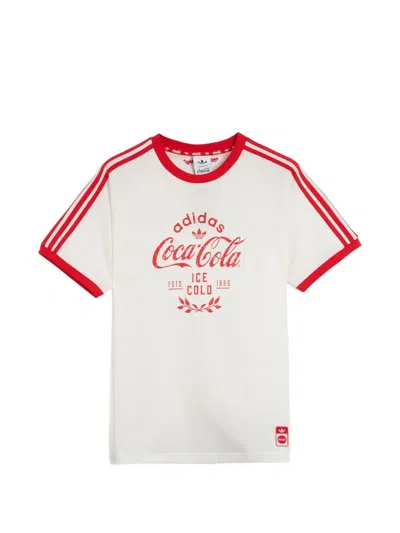 Adidas Originals X Coca-cola Classic Cali Short-sleeve T-shirt In Red