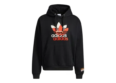 Pre-owned Adidas Originals X Consortium Midwest Kids Journey Hoodie In Black/white/red