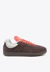 Adidas Originals X Dingyun Zhang Samba Suede Sneakers In Brown