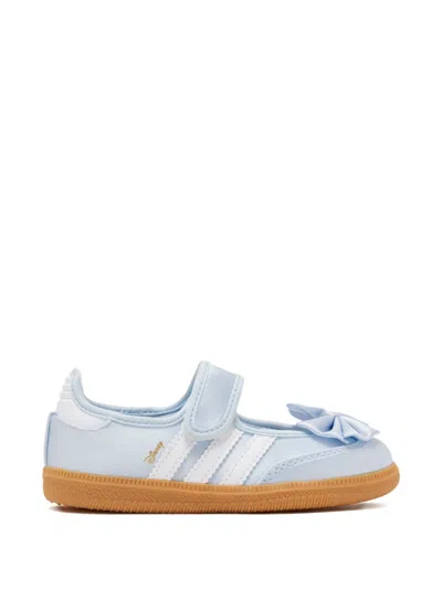 Adidas Originals Kids' X Disney Samba Jane Ballerinas In Blue