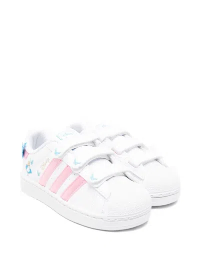 Adidas Originals Kids' X Disney Superstar Ii Cf C Sneakers In White