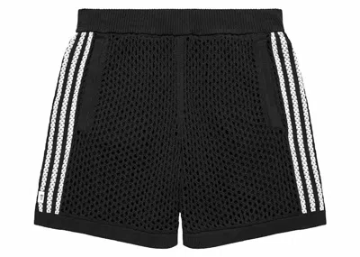 Pre-owned Adidas Originals X Edison Chen Crochet Shorts In Charcoal