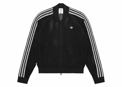 Pre-owned Adidas Originals X Edison Chen Crochet Track Top In Carbon