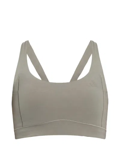 Adidas Originals X Entire Studios Optime Logo-detail Sports Bra In Green