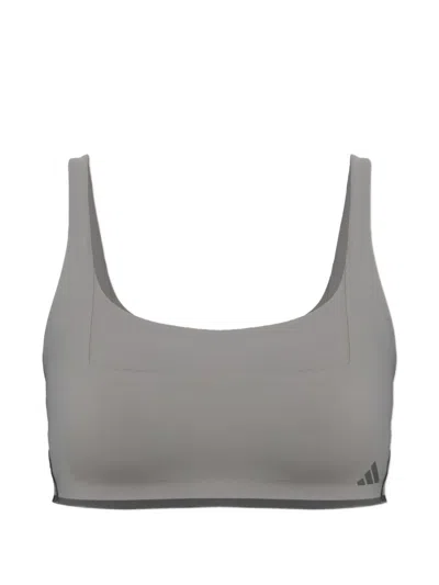 Adidas Originals X Entire Studios Optime Training Low Support Bra In Gray