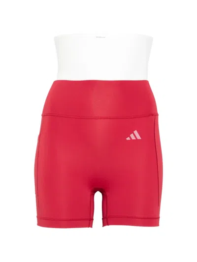 Adidas Originals X Entire Studios Side-pocket Logo Shorts In Red