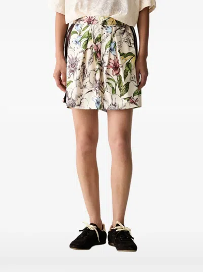 Adidas Originals X Farm Rio Premium Shorts In Nude